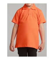 Kız Çocuk Polo Yaka Kısa Kol Okul T-shirt