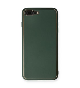 Apple İphone 7 Plus Kılıf Coco Deri Silikon Kapak - Yeşil