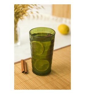 Allegra Koyu Yeşil Bardak - 750 ml Tekli Akrilik Malzeme - Cam Değildir Kırılmaya Dayanıklı