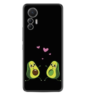 Xiaomi 12 Lite Kılıf Silikon Desen Özel Seri Aşık Avokadolar 1642