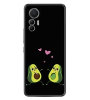 Xiaomi 12 Lite Kılıf Silikon Desen Özel Seri Aşık Avokadolar 1642