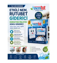 Rutubet Emici Nem Alıcı Koku ve Küf Giderici 1 Kg 2 Adet Nem Tutucu