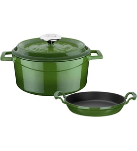 Yuvarlak Döküm 24cm Trendy Serisi Tencere & Döküm 20cm Sahan Set - Şef Standartlarında Premium Set