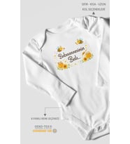 Babannesinin Balı Uzun Kollu Çıtçıtlı Bebek Body