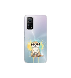 Xiaomi Mi 10t Pro 5g ile Uyumlu Splash Mirket Tasarımlı Şeffaf Silikon Kılıf