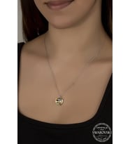 Union Swarovski Crystal Kadın Kalp Gümüş Kolye