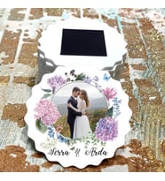 Magnet Hediyelik - Gelin / Damat Resimli Magnet - Söz, Nişan, Düğün, Nikah, Kına