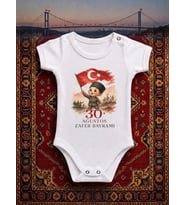 30 Ağustos Özel Gün ve Bayram Temalı Bebek Body Zıbın NSR Tasarım
