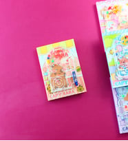 Capybara Temalı Mini Oyun Kapaklı Defter (Sarı)