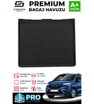 S-Dizayn Opel Combo E Seperatörsüz 3D Pro Bagaj Havuzu 2019 Üzeri A+ Kalite