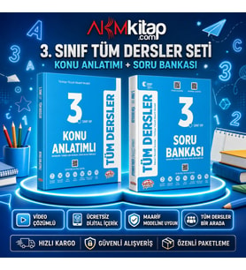 Data Yayınları 3. Sınıf Tüm Dersler Konu ve Soru Bankası Seti 2 Kitap