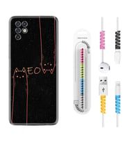 INFINIX Note 11 Pro Note 10 Hot 9 Play Kılıf Kablo Koruma Spiral Silikon Meow 1657