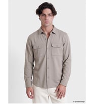 LCWAIKIKI Classic Bej Regular Fit Erkek Gömlek