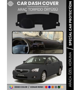 TOYOTA AVENSİS T250 (2003-2008) EKRANLI Torpido Örtüsü Ön Göğüs Halı Torpido Koruma Tam Uyum
