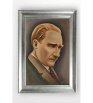 Gümüş Çerçeveli Atatürk Tablo a454