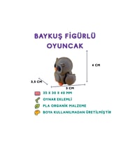 Baykuş Figür - 3D Gece Kuşu Dekoratif Oyuncak