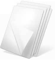 Adet Kendinden Yapışkanlı Pleksi Ayna Levha, Kırılmaz Akrilik Duvar Aynası, Dekoratif ve Modern Yapıştırmalı Panel, Hafif Parlak Pleksi Duvar Dekoru, Ev ve Ofis (4, Silver, 5x10)