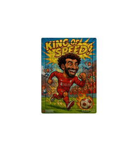 Ghostbastır Design Mohamed Salah 99 Parça Ayaklı Puzzle – Dekoratif Çocuk Yapbozu 007