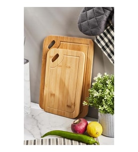 BAMBU 2Lİ KESME TAHTASI
