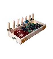 Doğal ahşap Mini İnce Takılık Yüzüklük bölmesiz Dekoratif makyaj organizer kalemlik