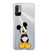 Xiaomi Redmi Note 10 5G Uyumlu Kapak Mickey Mouse Tasarımlı Şeffaf Silikon Kılıf