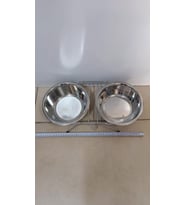 DDWF2BCP 2qt Ayaklı İkili Metal Mama Kabı ø21 Cm 1.89 L