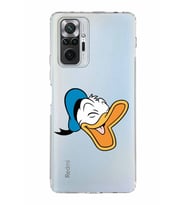 Xiaomi Redmi Note 10 Pro 4G  Kamera Korumalı Kapak Donald Duck Tasarımlı Şeffaf  Kılıf