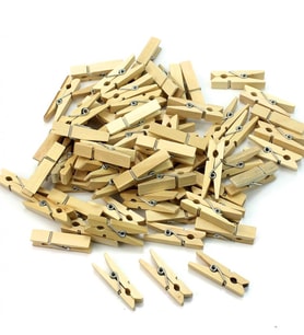 100 lü Ahşap Mandal 2.5 Cm 10 Paket - 1000 Adet