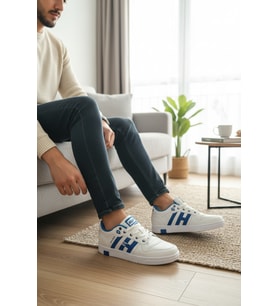 Enoch Erkek Şeritli Kolej Tarzı Spor Ayakkabı - Retro Street Sneaker