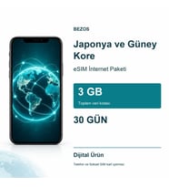 Japonya ve Güney Kore eSIM İnternet Paketi 3 GB 30 Gün