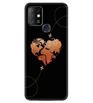 INFINIX Hot 8 9 10 11S Hot 10 Play 10T Kılıf Desemli Silikon Plane Heart 1721
