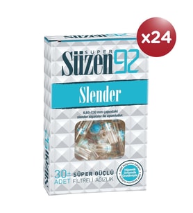 Süper Süzen92 Ağızlık Slender 30'lu Display Box