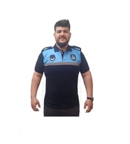 Zabıta T-Shirt Yazlık Lacoste Yeni Model slimfit Kesim (Lacivert-Mavi)