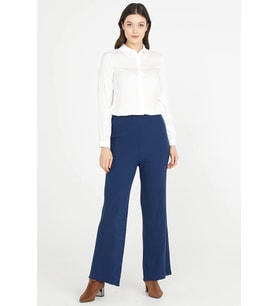 Fitilli Triko Pantolon - Lacivert