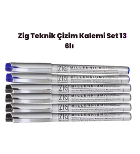 Zig Teknik Çizim Kalem Set 13 6lı