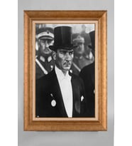 Altın Varaklı Paspartulu Çerçeveli Atatürk Tablo sd719