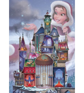 Ravensburger 17334 17334-Belle-1000 Parça Disney Castle Collection Yapboz Yetişkinler Ve 14 Yaşından (Krem)
