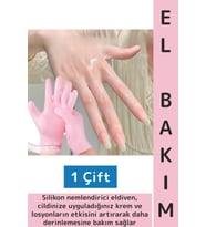 Kadın Güzellik Cilt El Derinlemesine Bakım Konforlu Rahat Esnek Silikon Nemlendirici Eldiven 1 Çift