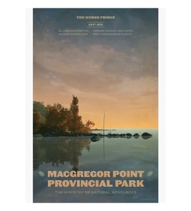 Macgregor Point Il Parkı Tablo Ahşap Poster Dekoratif
