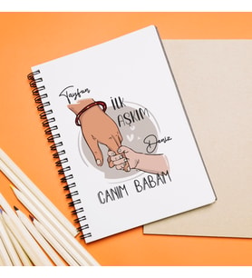 Canım Babam ( İlk Aşkım ) Tasarımlı Defter Kişiye Özel