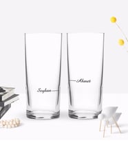 BK Gift Kişiye Özel Renkli Baskılı Tek - Duble Tasarımlı İkili Rakı Bardağı Seti-1 (Beyaz)