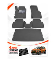 e-biz DACİA SANDERO STEPWAY (2020-2026) Uyumlu EVA Oto Paspas Bagaj Paspası Dahil Koyu Gri