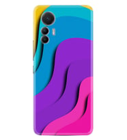 Xiaomi 12 Lite Kılıf Silikon Desen Özel Seri Renk Cümbüşü 1631