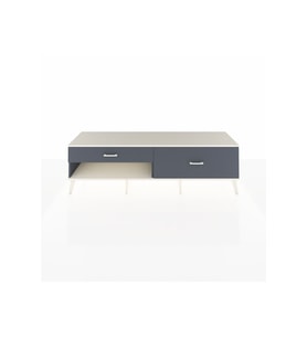 Hyperion TV Ünitesi 2 Çekmeceli  176x44x51 Antrasit-Aytaşı/Antrasit