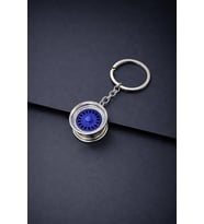 Jant Tasarımlı Metal Anahtarlık Spor Araba Jant Görünümlü Premium Anahtarlık GRİ RENK (Standart)