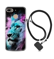 General Mobile GM8 Go GM9 GM20 Pro Plus Kılıf Boyun Askılı Silikon Pink Blue Leon 1603