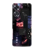 Oppo A60 Kılıf Boutique Baskılı Resimli Ay Pattern Pcode -030