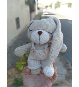 Amigurumi Uyku ve Oyun Arkadaşım Uykucu Ayıcık Amigurumi Oyuncak