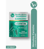 Carnizinc L-Karnitine 1000 mg + Çinko Desteği 30 Tablet