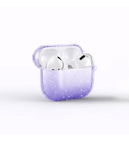 Lexroo Airpods 3. Nesil Allstar Airbag 32 Parlayan Simli Saydam Renkli Kılıf - Mor